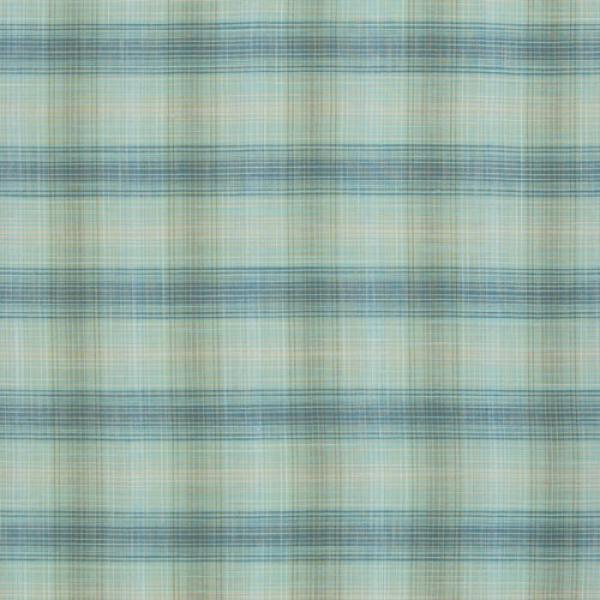 Baumwolle Tina Karo Muster Leinenoptik Mint/Beige von Swafing